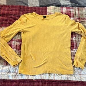 Wild Fable Yellow Ribbed Top